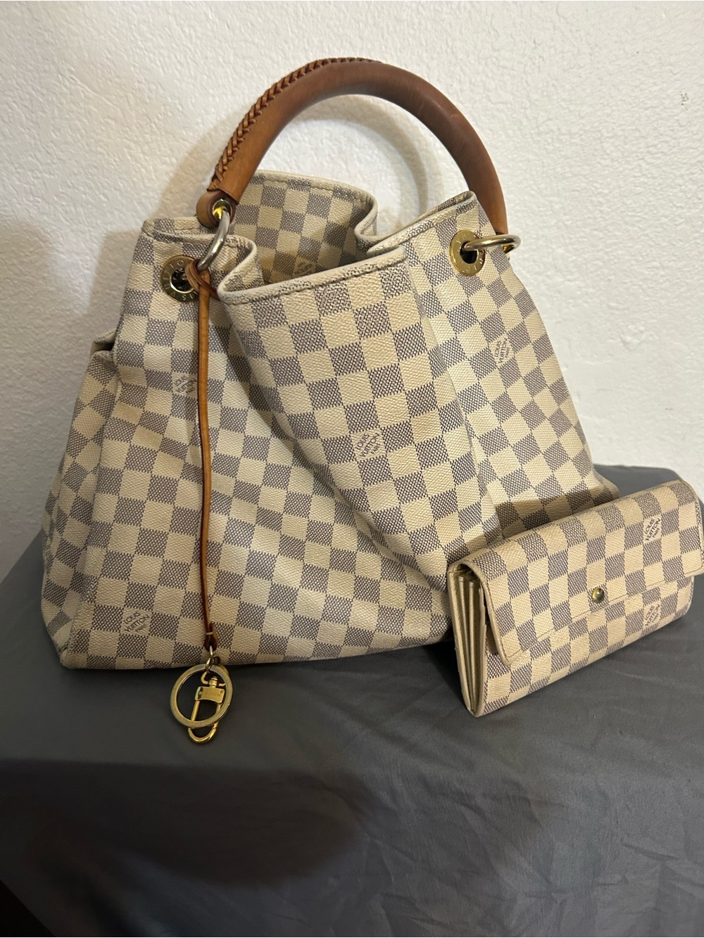Louis Vuitton Damier Azur Artsy MM Set